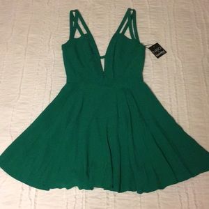 NBDx the NAVEN twins- Green Dress